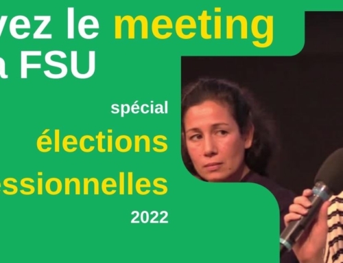 Meeting FSU spécial Élections professionnelles 2022
