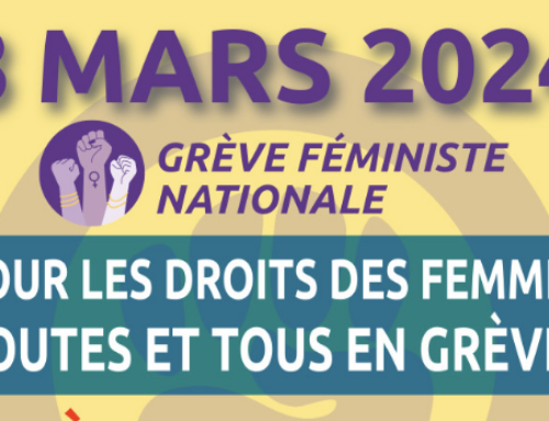 Pour l’égalité entre les femmes et les hommes, en grève le 8 mars!