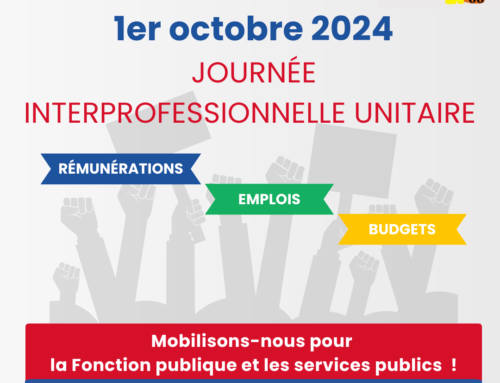 Mardi 1er octobre: pour les salaires, les services publics et l’abrogation de la réforme des retraites.