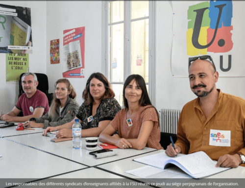 Conférence de presse de rentrée de la FSU66