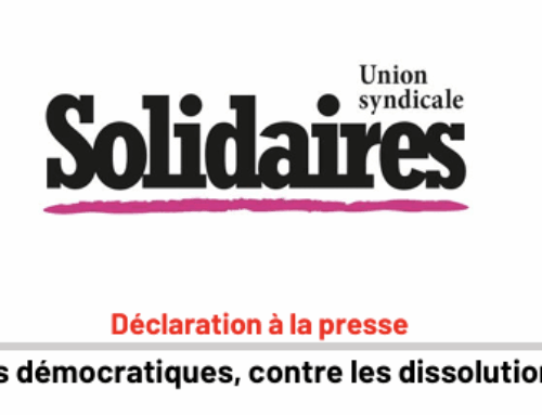 Pour la défense des libertés démocratiques, contre les dissolutions politiques